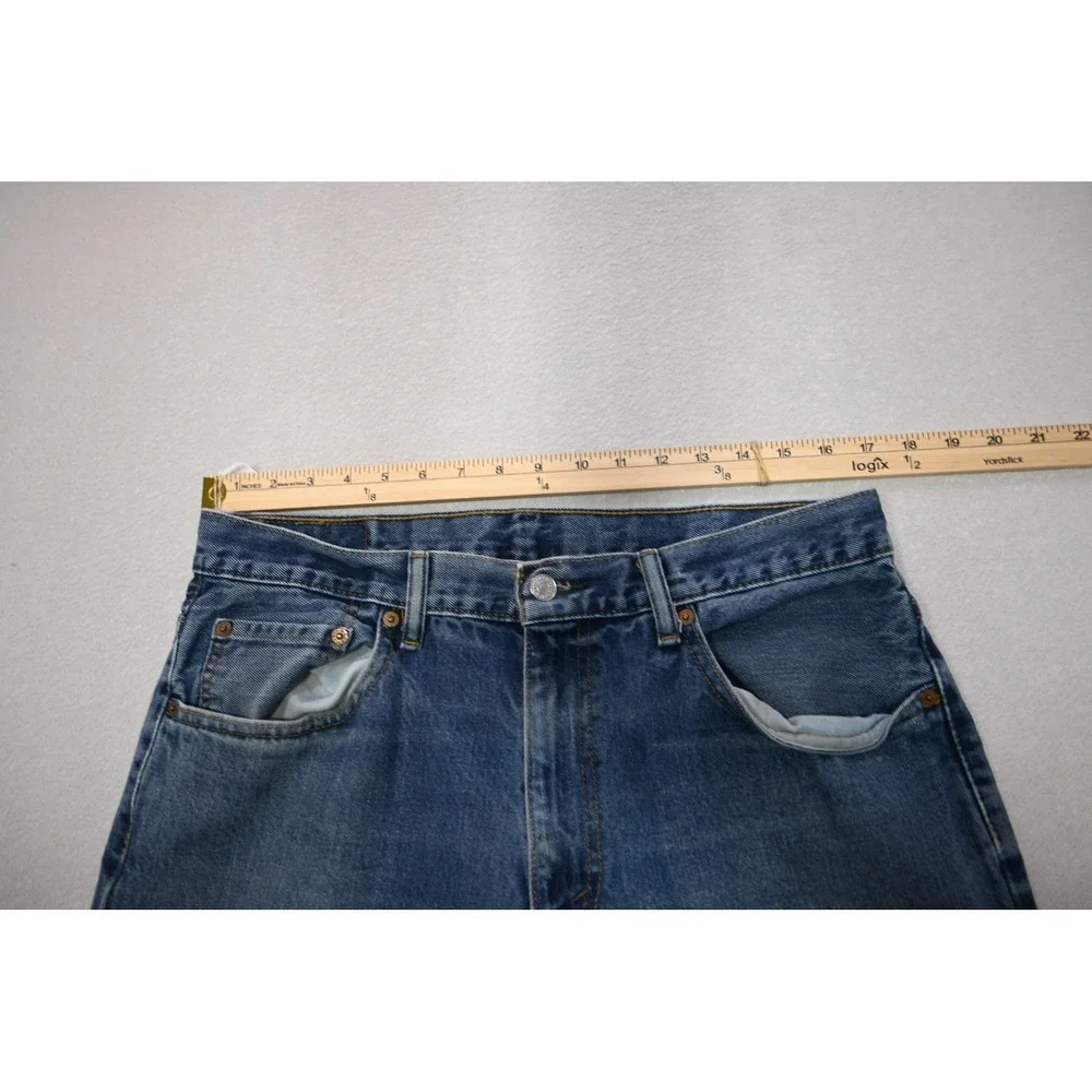 Levis 550 Jeans Mens 34x30 Blue Relaxed Fit Straight Leg Denim Rugged